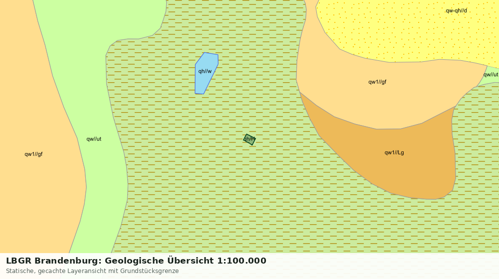 Statische Kartenansicht: LBGR Brandenburg: Geologische Übersicht 1:100.000