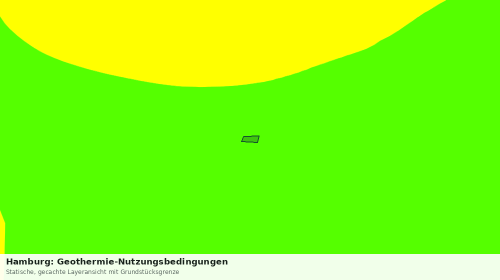 Statische Kartenansicht: Hamburg: Geothermie-Nutzungsbedingungen