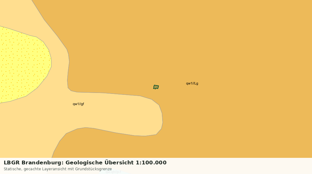 Statische Kartenansicht: LBGR Brandenburg: Geologische Übersicht 1:100.000