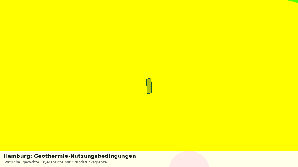 Statische Kartenansicht: Hamburg: Geothermie-Nutzungsbedingungen