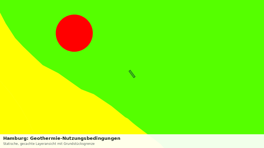 Statische Kartenansicht: Hamburg: Geothermie-Nutzungsbedingungen