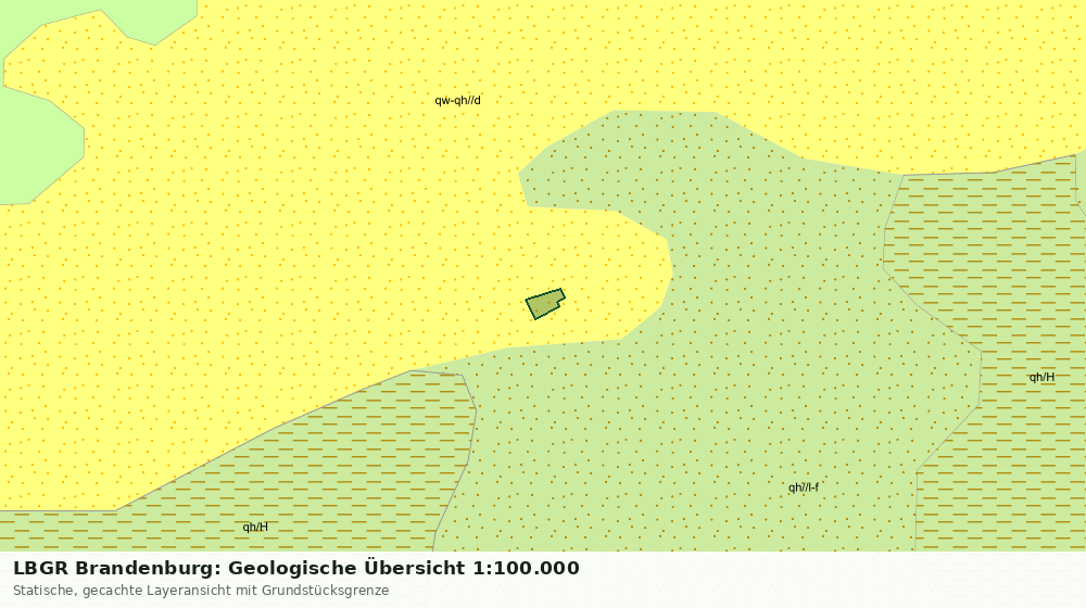 Statische Kartenansicht: LBGR Brandenburg: Geologische Übersicht 1:100.000