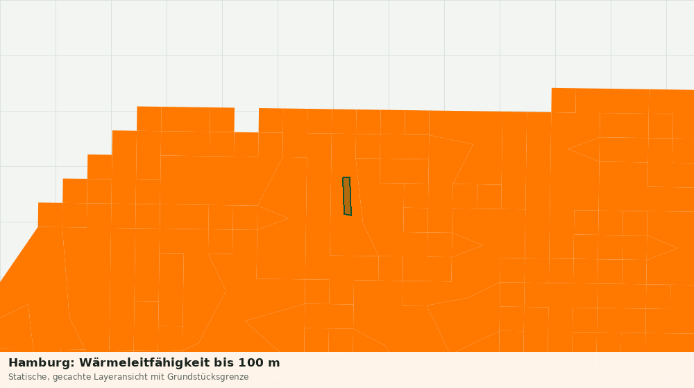 Statische Kartenansicht: Hamburg: Wärmeleitfähigkeit bis 100 m