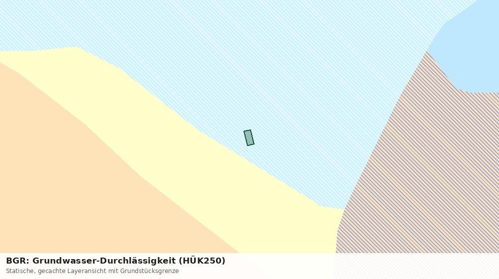 Statische Kartenansicht: BGR: Grundwasser-Durchlässigkeit (HÜK250)