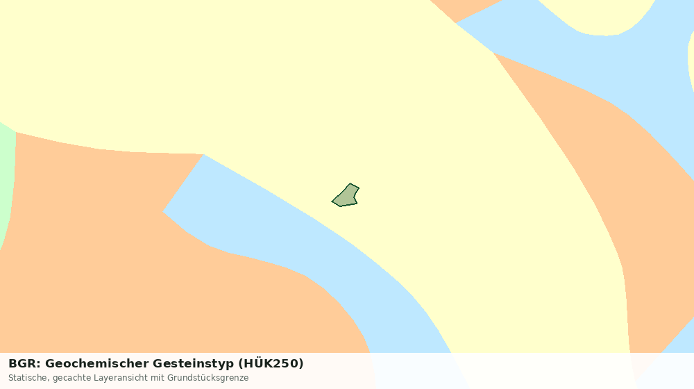 Statische Kartenansicht: BGR: Geochemischer Gesteinstyp (HÜK250)