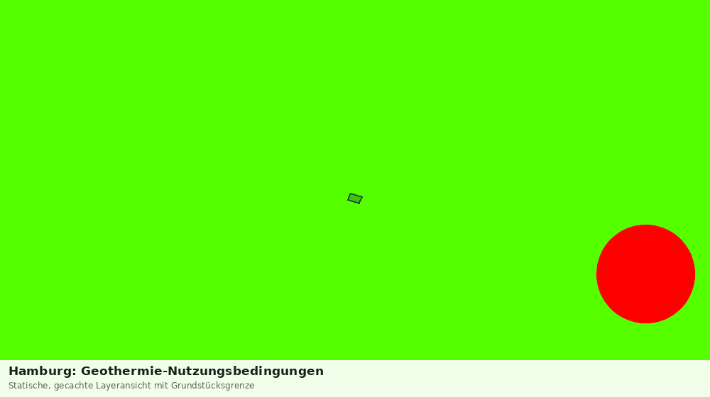 Statische Kartenansicht: Hamburg: Geothermie-Nutzungsbedingungen