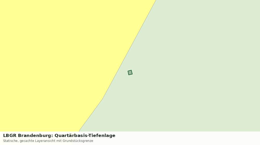 Statische Kartenansicht: LBGR Brandenburg: Quartärbasis-Tiefenlage