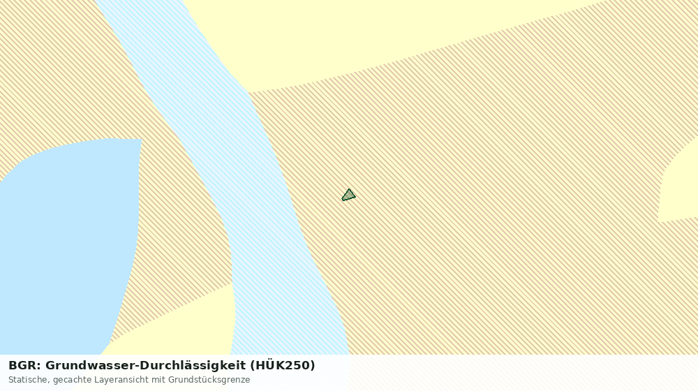 Statische Kartenansicht: BGR: Grundwasser-Durchlässigkeit (HÜK250)