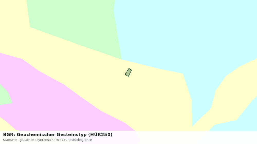 Statische Kartenansicht: BGR: Geochemischer Gesteinstyp (HÜK250)