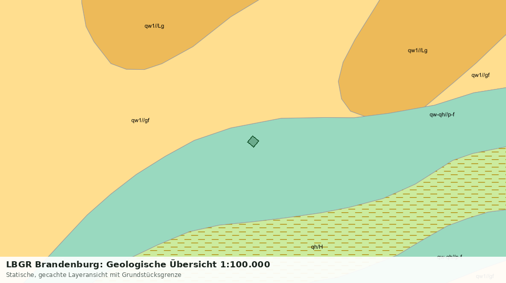 Statische Kartenansicht: LBGR Brandenburg: Geologische Übersicht 1:100.000