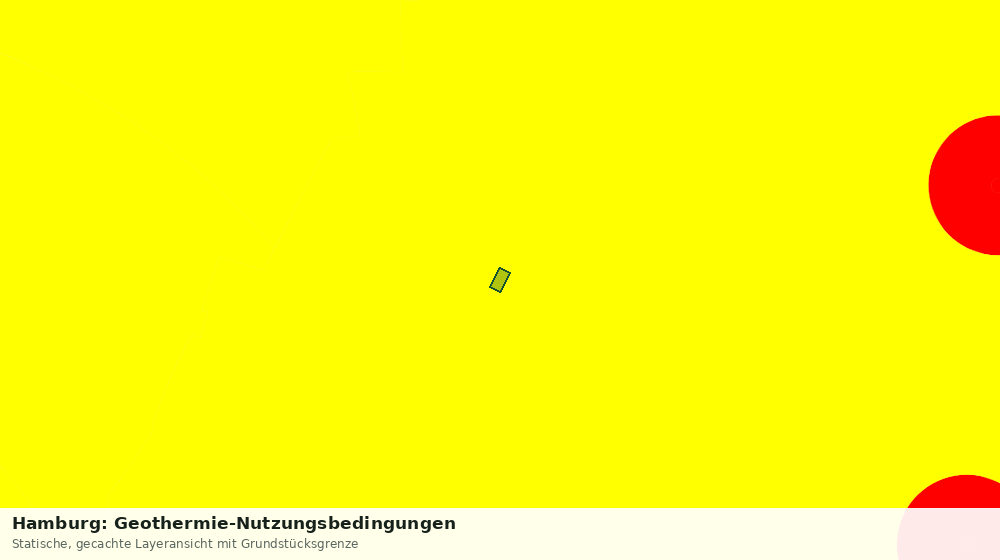 Statische Kartenansicht: Hamburg: Geothermie-Nutzungsbedingungen
