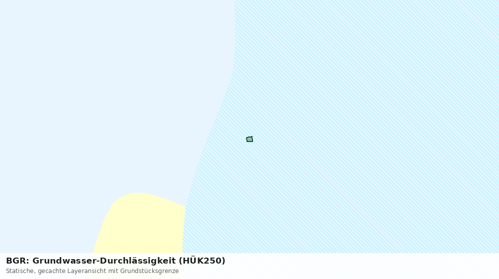 Statische Kartenansicht: BGR: Grundwasser-Durchlässigkeit (HÜK250)