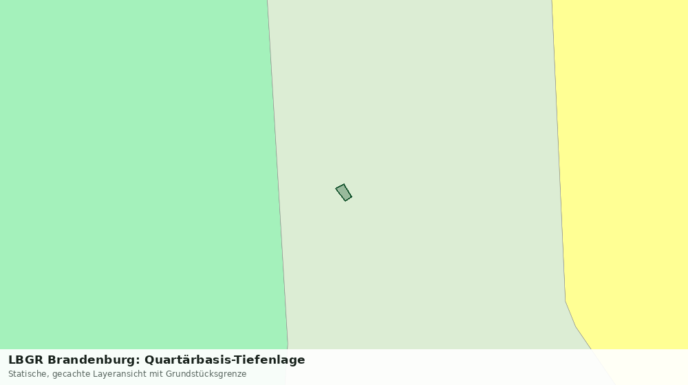 Statische Kartenansicht: LBGR Brandenburg: Quartärbasis-Tiefenlage