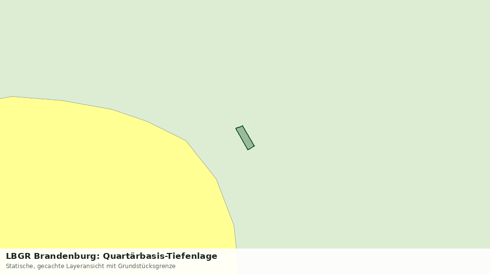Statische Kartenansicht: LBGR Brandenburg: Quartärbasis-Tiefenlage