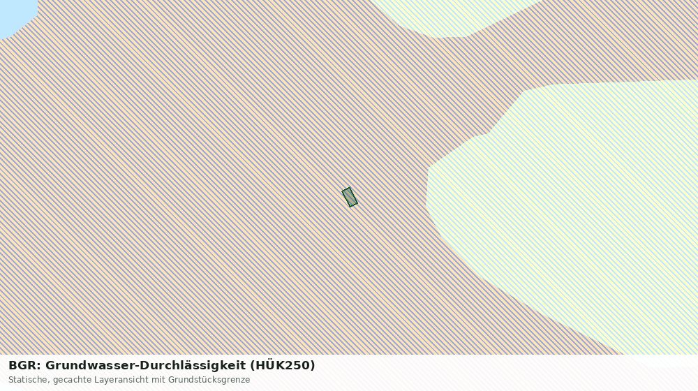 Statische Kartenansicht: BGR: Grundwasser-Durchlässigkeit (HÜK250)
