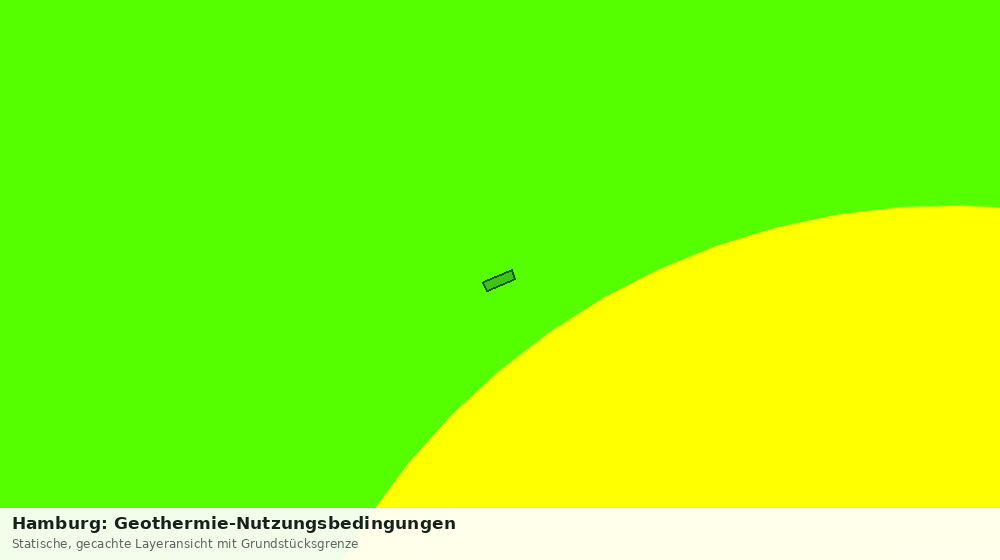 Statische Kartenansicht: Hamburg: Geothermie-Nutzungsbedingungen