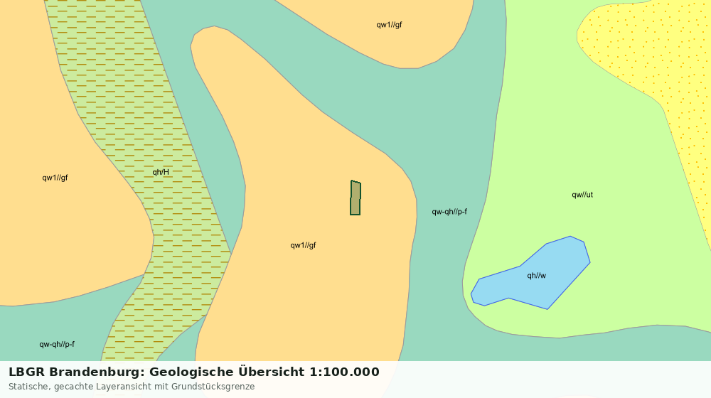 Statische Kartenansicht: LBGR Brandenburg: Geologische Übersicht 1:100.000