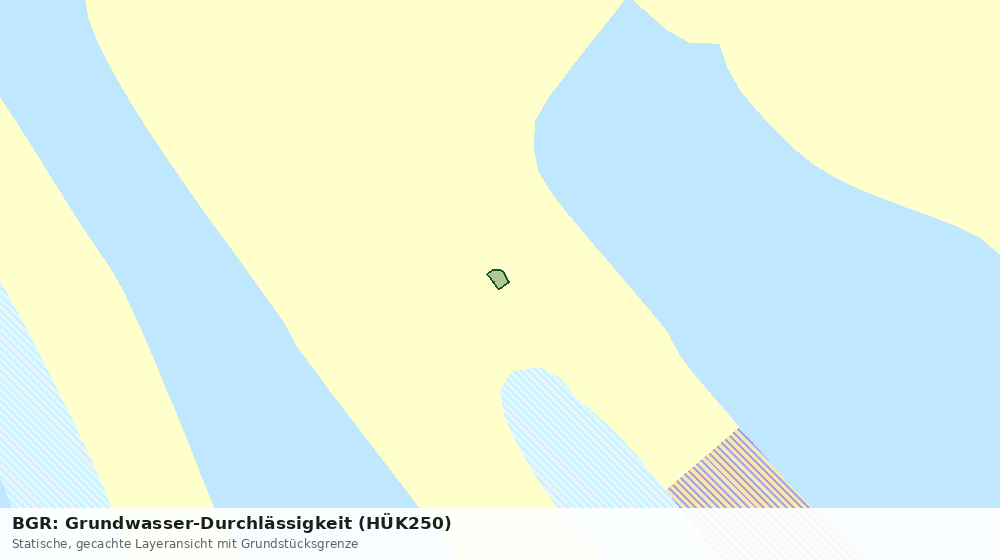 Statische Kartenansicht: BGR: Grundwasser-Durchlässigkeit (HÜK250)