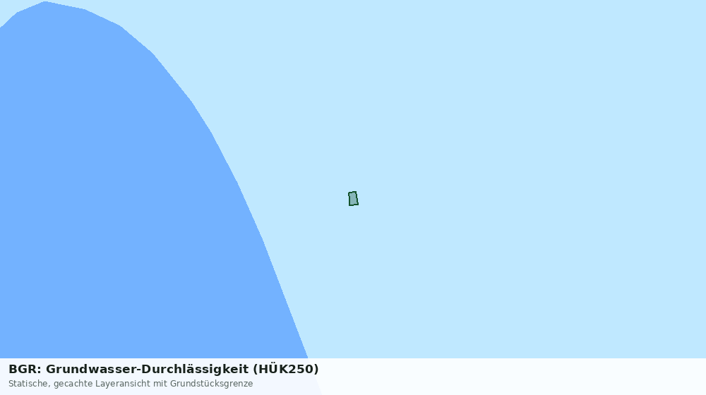 Statische Kartenansicht: BGR: Grundwasser-Durchlässigkeit (HÜK250)