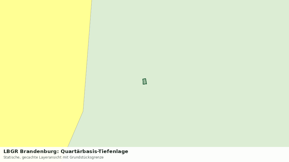 Statische Kartenansicht: LBGR Brandenburg: Quartärbasis-Tiefenlage