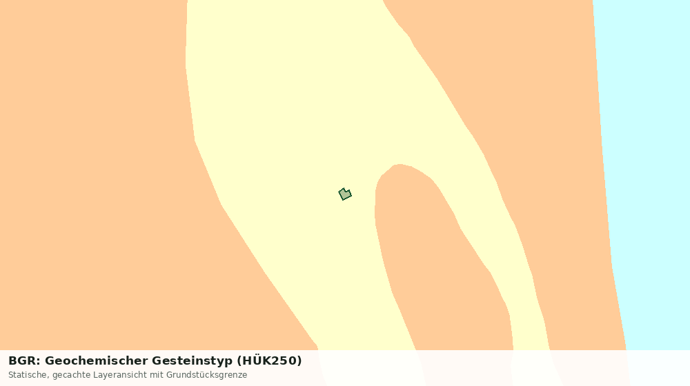 Statische Kartenansicht: BGR: Geochemischer Gesteinstyp (HÜK250)