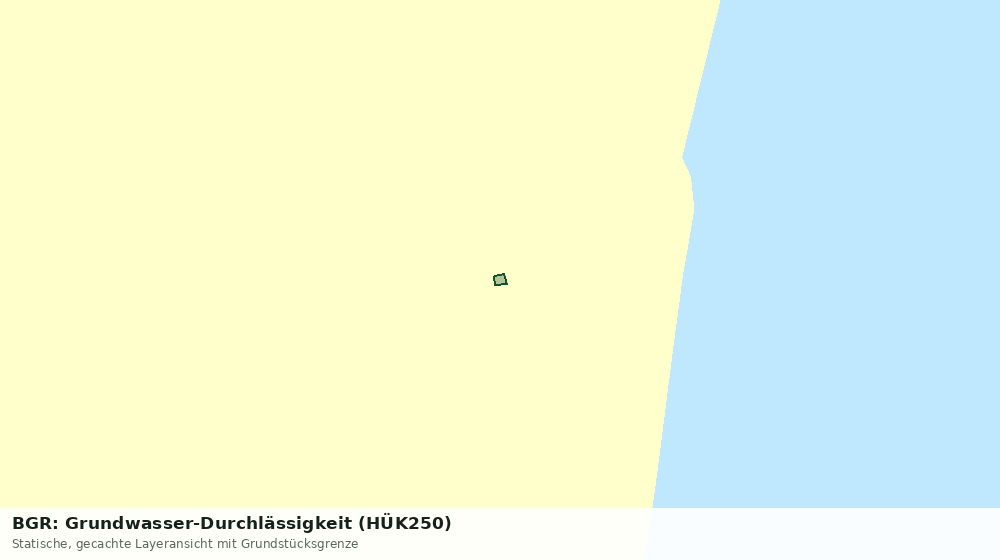 Statische Kartenansicht: BGR: Grundwasser-Durchlässigkeit (HÜK250)
