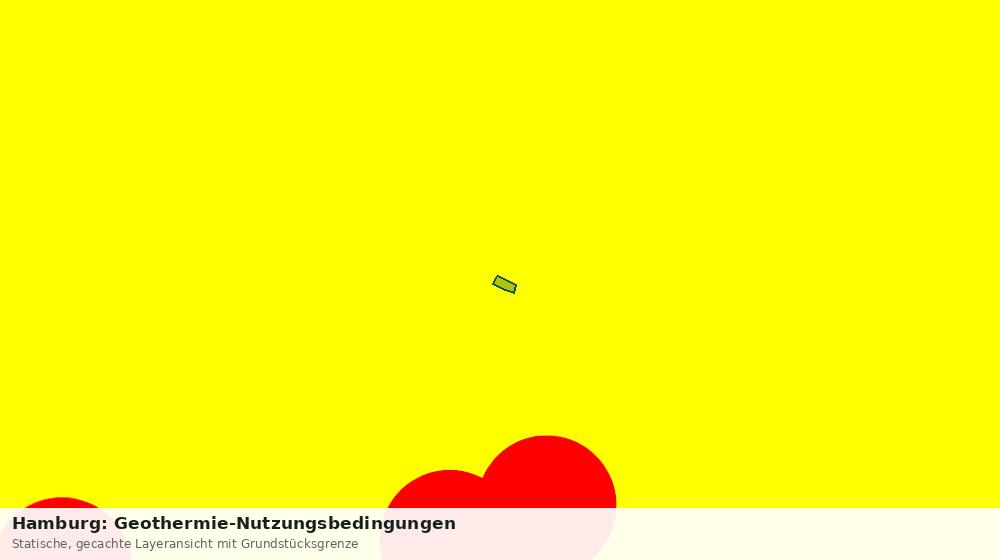Statische Kartenansicht: Hamburg: Geothermie-Nutzungsbedingungen