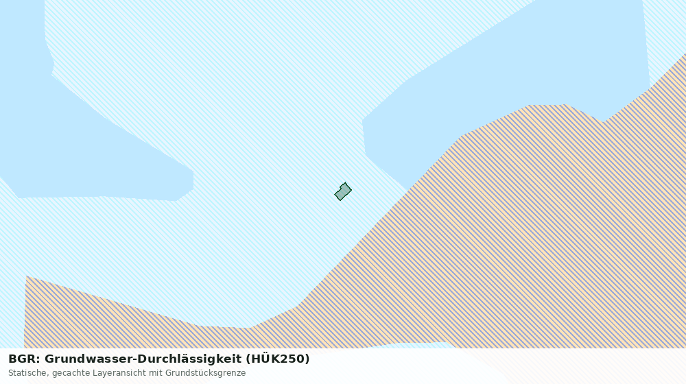 Statische Kartenansicht: BGR: Grundwasser-Durchlässigkeit (HÜK250)