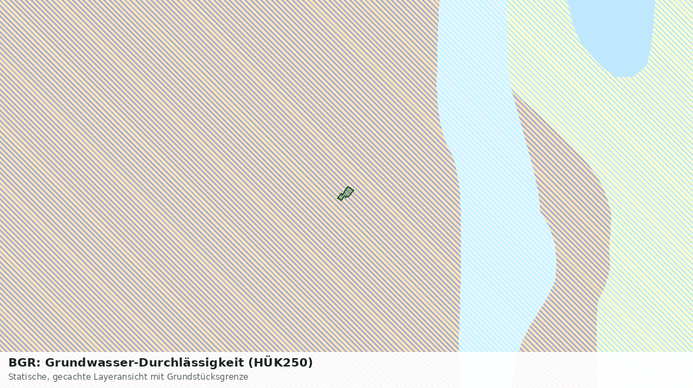 Statische Kartenansicht: BGR: Grundwasser-Durchlässigkeit (HÜK250)