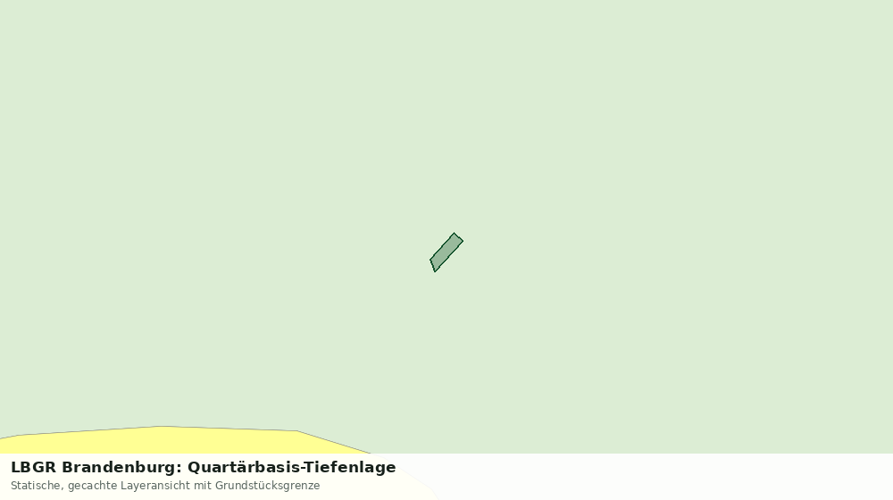 Statische Kartenansicht: LBGR Brandenburg: Quartärbasis-Tiefenlage