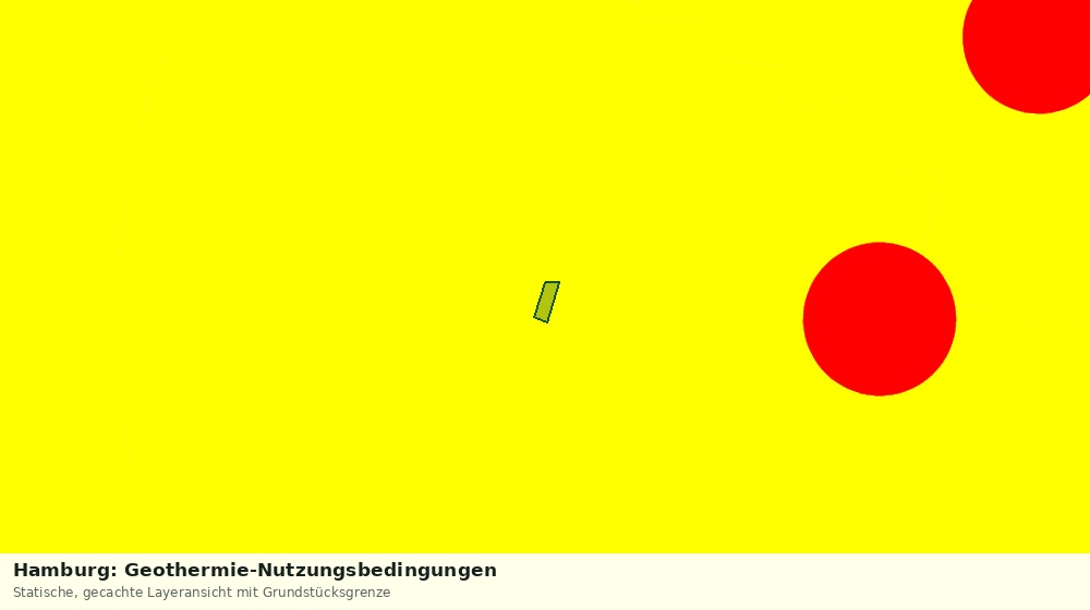 Statische Kartenansicht: Hamburg: Geothermie-Nutzungsbedingungen