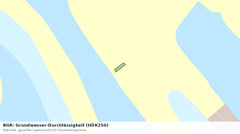 Statische Kartenansicht: BGR: Grundwasser-Durchlässigkeit (HÜK250)