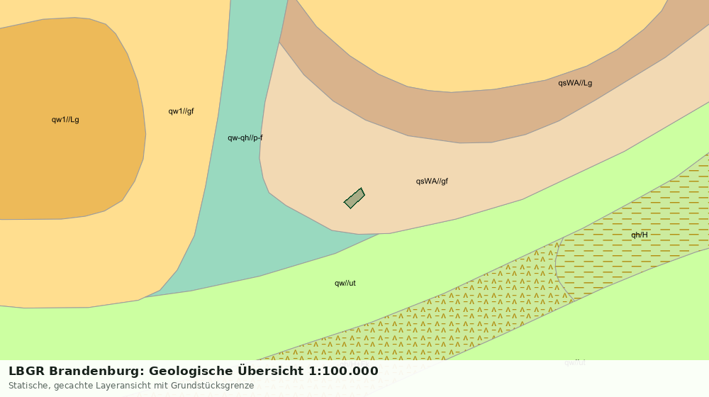 Statische Kartenansicht: LBGR Brandenburg: Geologische Übersicht 1:100.000