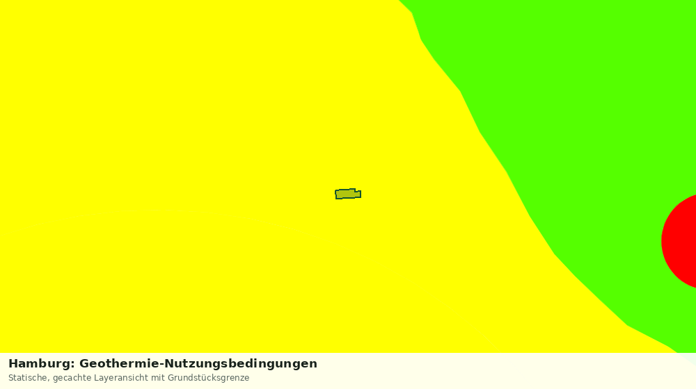 Statische Kartenansicht: Hamburg: Geothermie-Nutzungsbedingungen