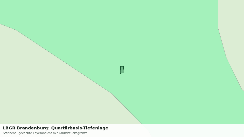 Statische Kartenansicht: LBGR Brandenburg: Quartärbasis-Tiefenlage