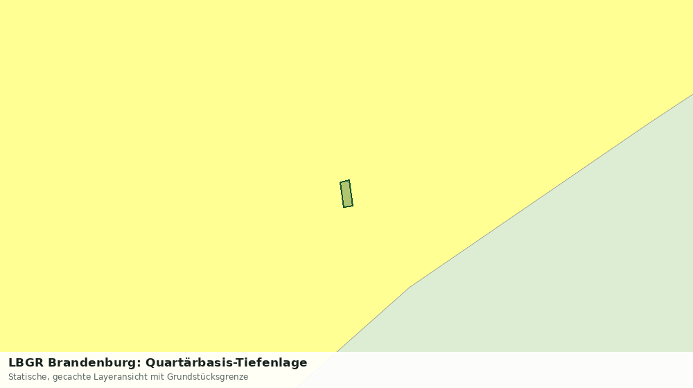 Statische Kartenansicht: LBGR Brandenburg: Quartärbasis-Tiefenlage