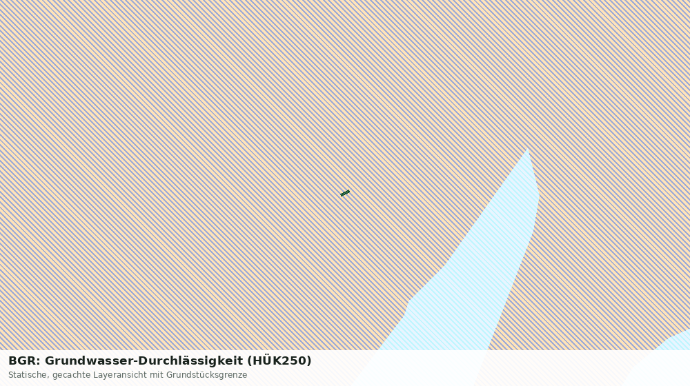 Statische Kartenansicht: BGR: Grundwasser-Durchlässigkeit (HÜK250)