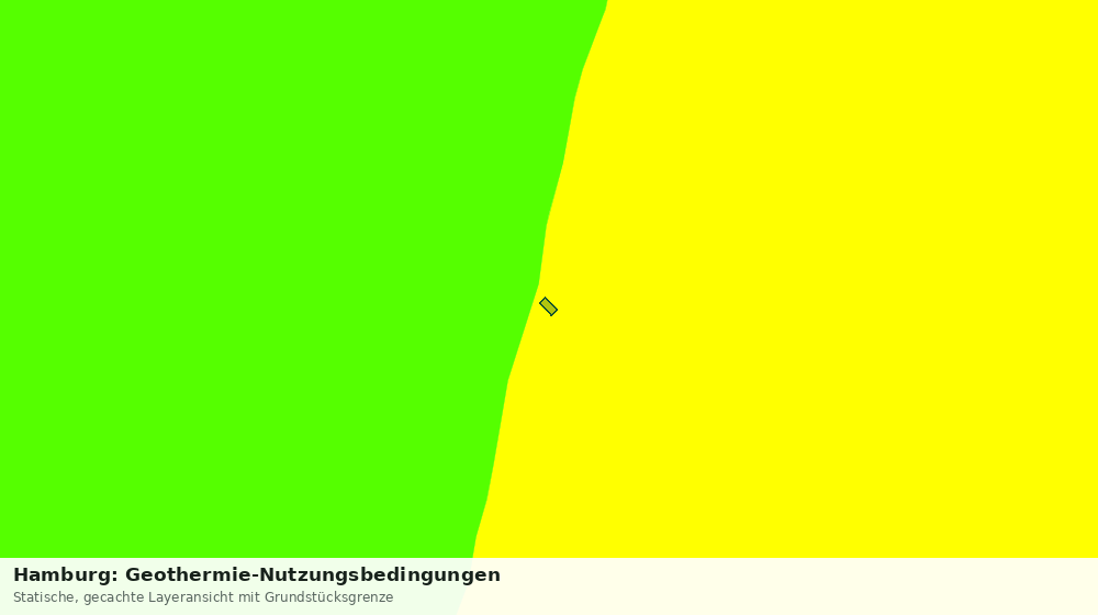 Statische Kartenansicht: Hamburg: Geothermie-Nutzungsbedingungen