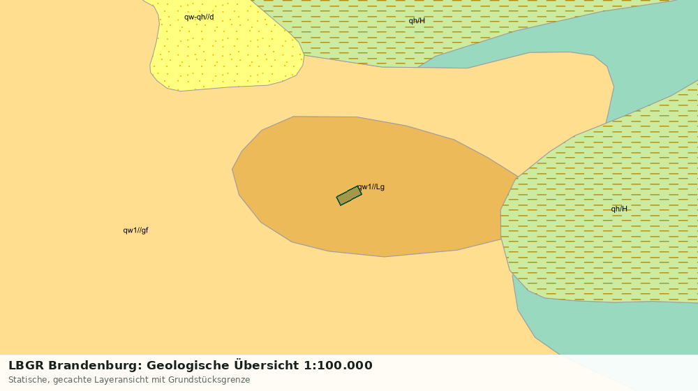 Statische Kartenansicht: LBGR Brandenburg: Geologische Übersicht 1:100.000