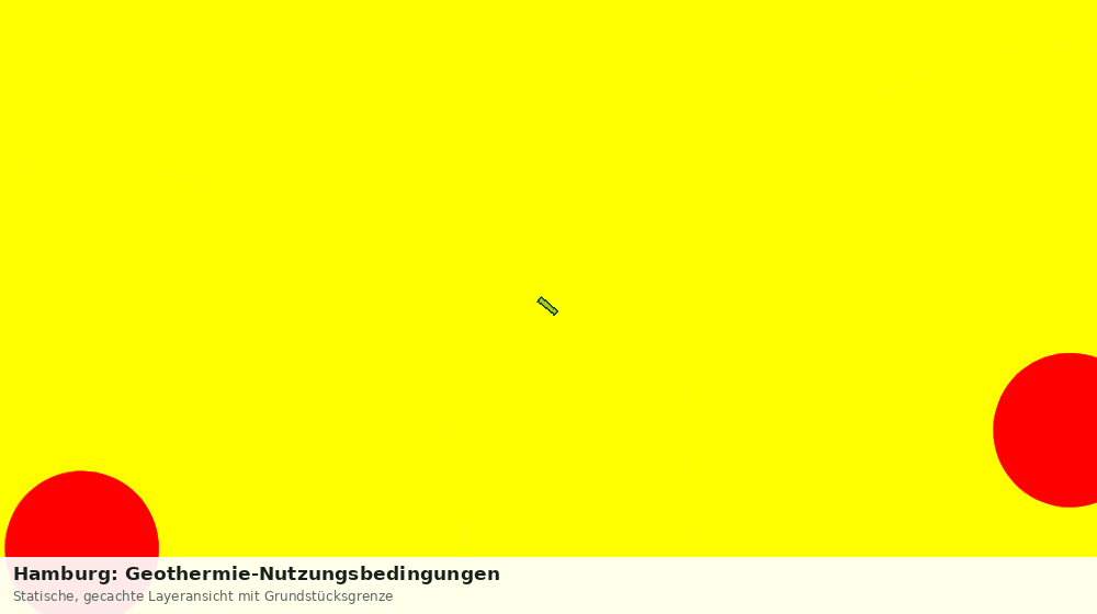 Statische Kartenansicht: Hamburg: Geothermie-Nutzungsbedingungen