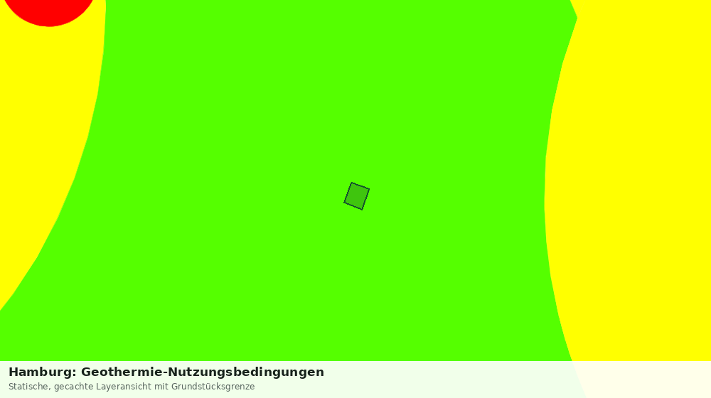 Statische Kartenansicht: Hamburg: Geothermie-Nutzungsbedingungen