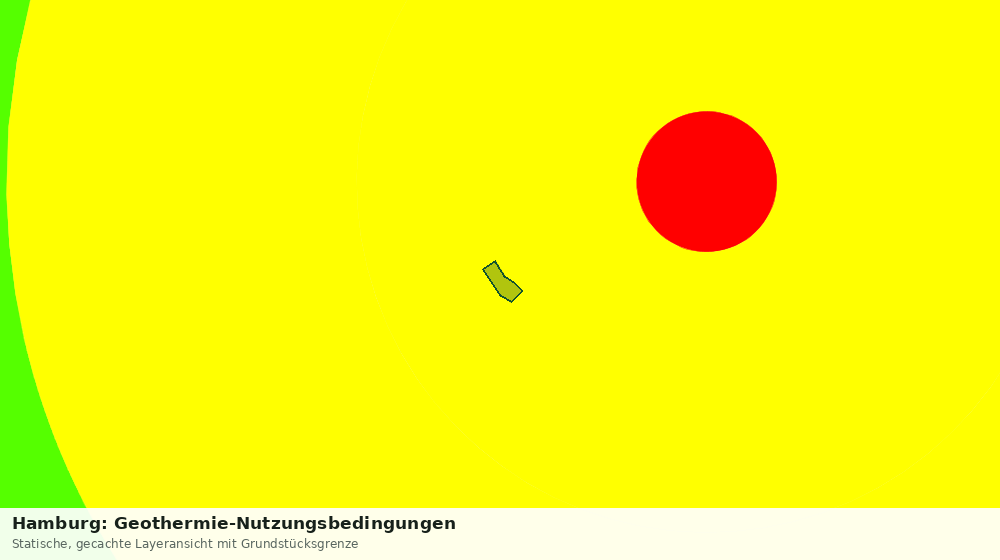 Statische Kartenansicht: Hamburg: Geothermie-Nutzungsbedingungen
