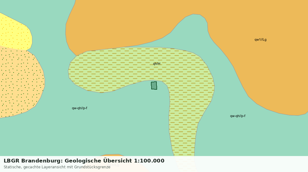 Statische Kartenansicht: LBGR Brandenburg: Geologische Übersicht 1:100.000