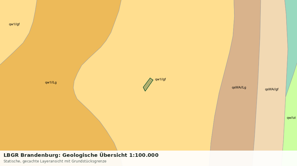 Statische Kartenansicht: LBGR Brandenburg: Geologische Übersicht 1:100.000