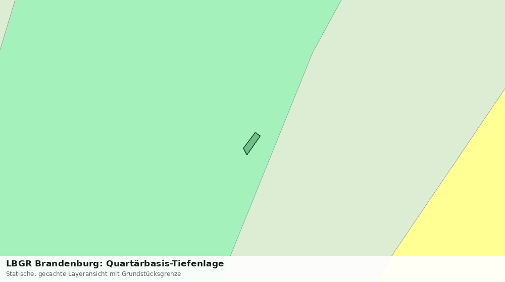 Statische Kartenansicht: LBGR Brandenburg: Quartärbasis-Tiefenlage