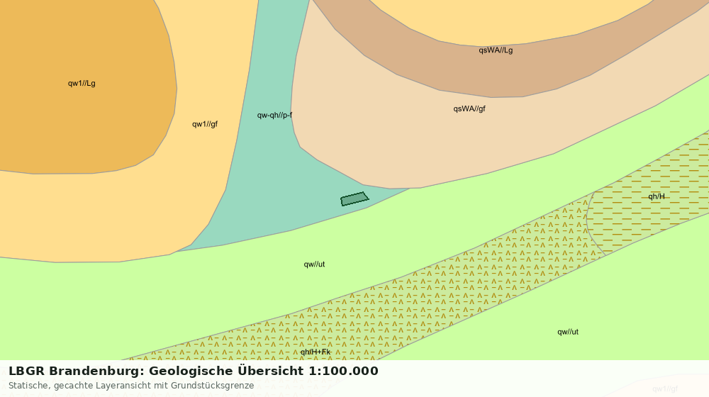 Statische Kartenansicht: LBGR Brandenburg: Geologische Übersicht 1:100.000