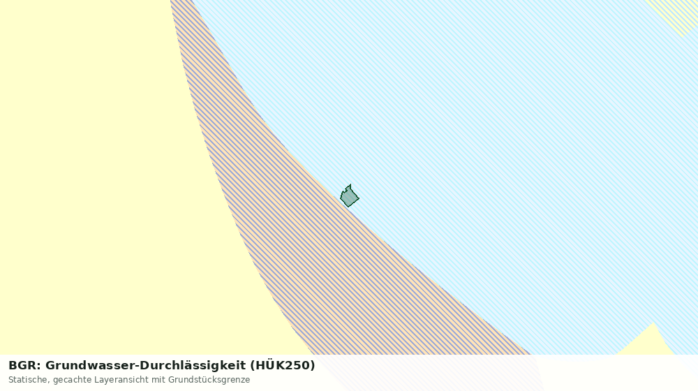 Statische Kartenansicht: BGR: Grundwasser-Durchlässigkeit (HÜK250)