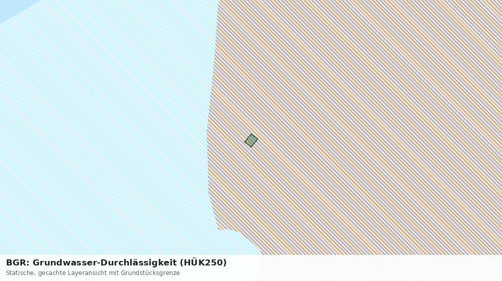 Statische Kartenansicht: BGR: Grundwasser-Durchlässigkeit (HÜK250)