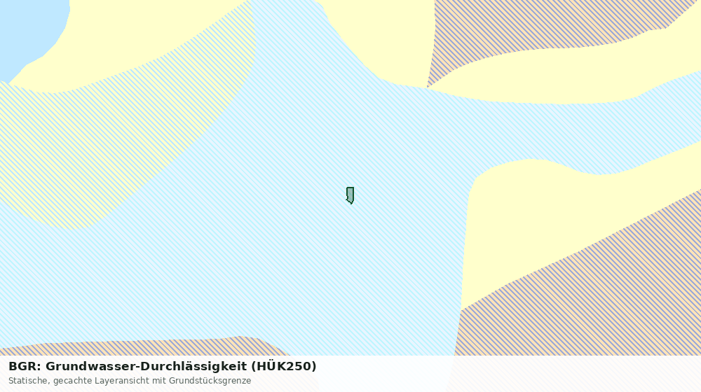 Statische Kartenansicht: BGR: Grundwasser-Durchlässigkeit (HÜK250)