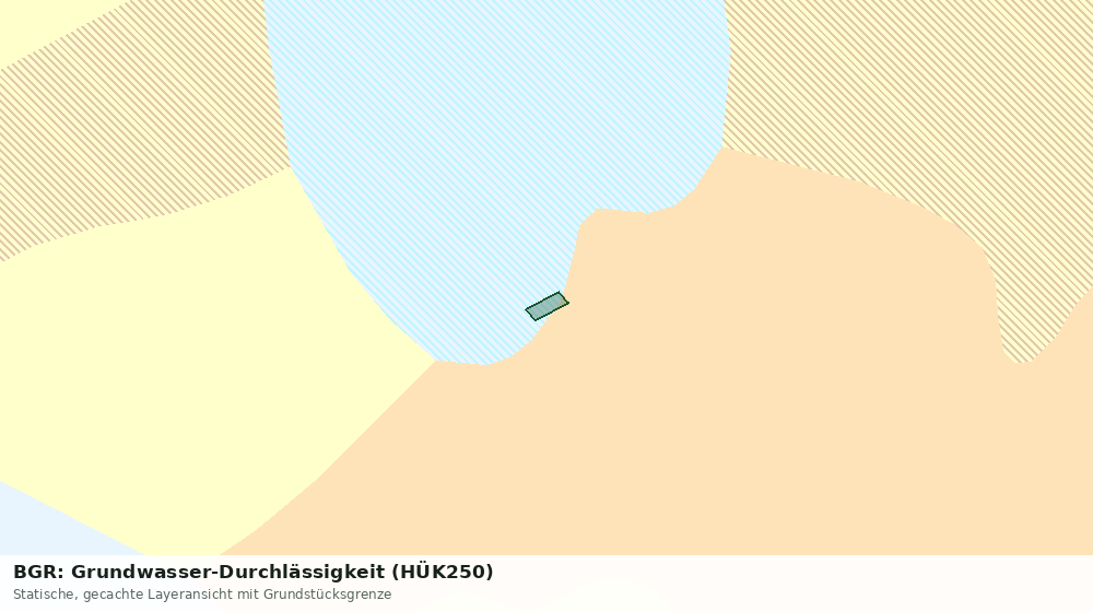 Statische Kartenansicht: BGR: Grundwasser-Durchlässigkeit (HÜK250)
